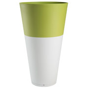 Pot Tokyo - White / Green - D.50 H.80 cm
